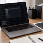 Claude Codeコマンド一覧を学ぶ開発デスクのイメージ