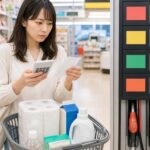 日用品の価格と家計を見直す買い物のイメージ