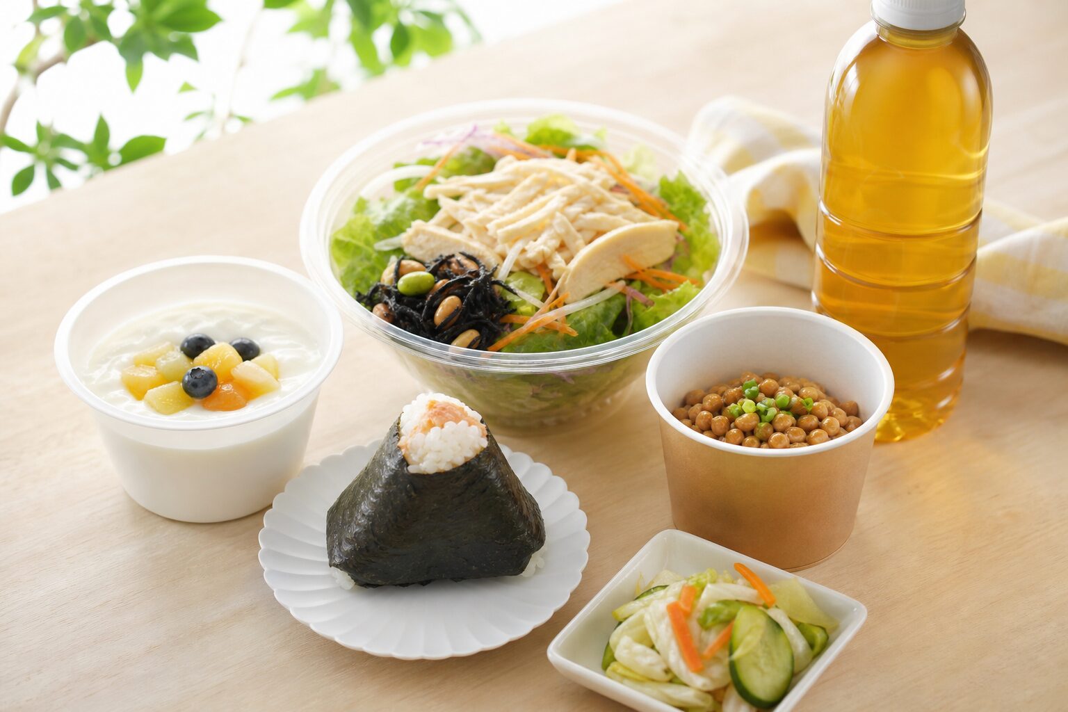 コンビニで選ぶ腸活向け食品のイメージ