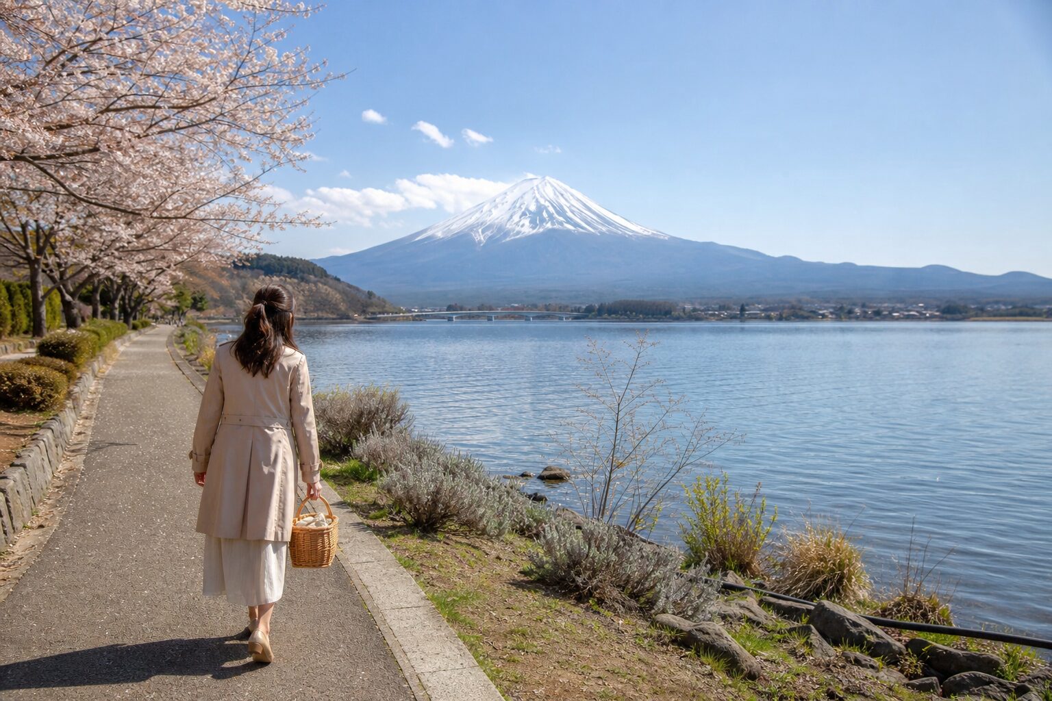 日本の週末旅行と自然散策のイメージ