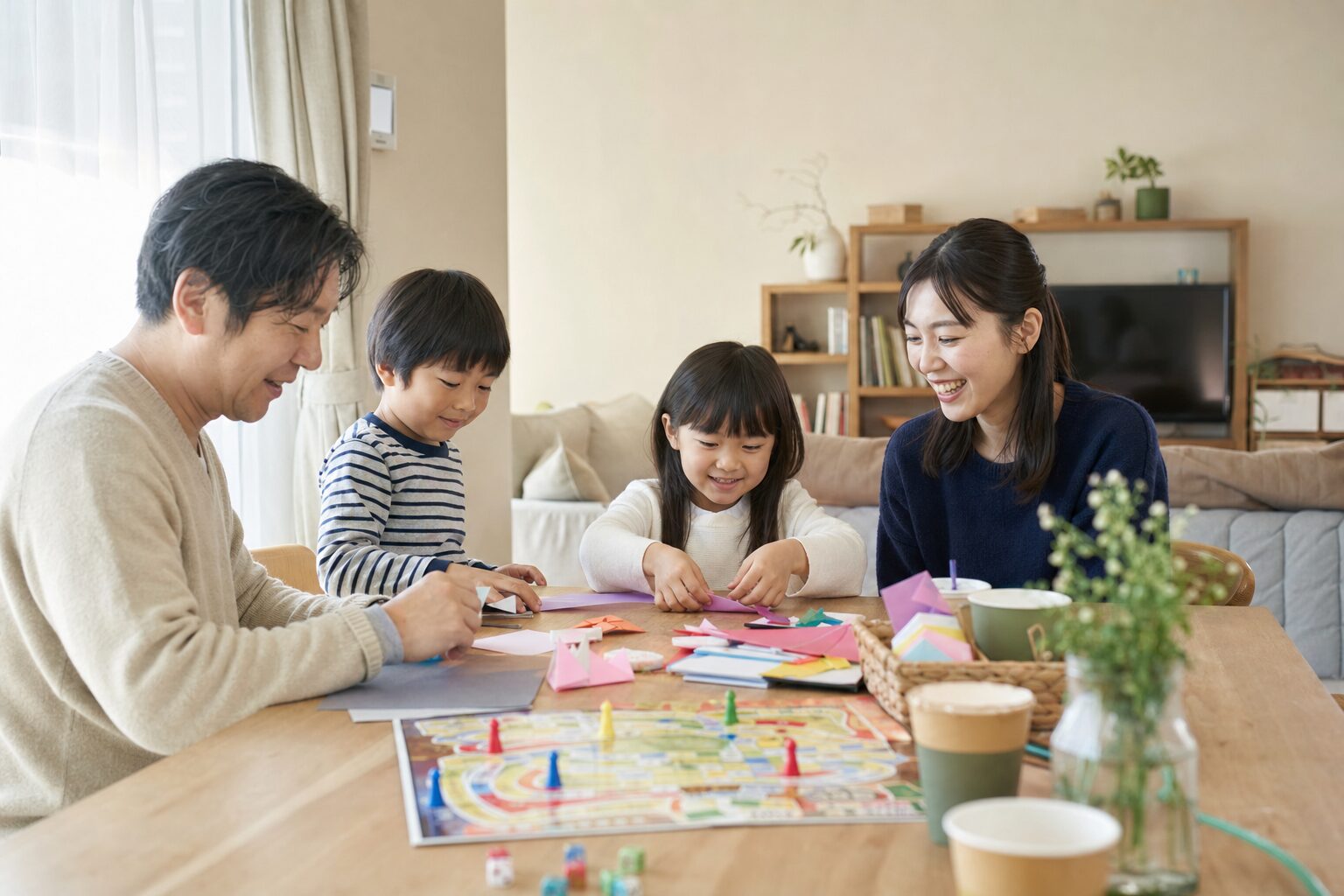 家族で過ごす時間と遊びのイメージ