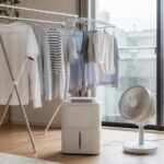 部屋干しレスキュー家電を使う室内干しのイメージ