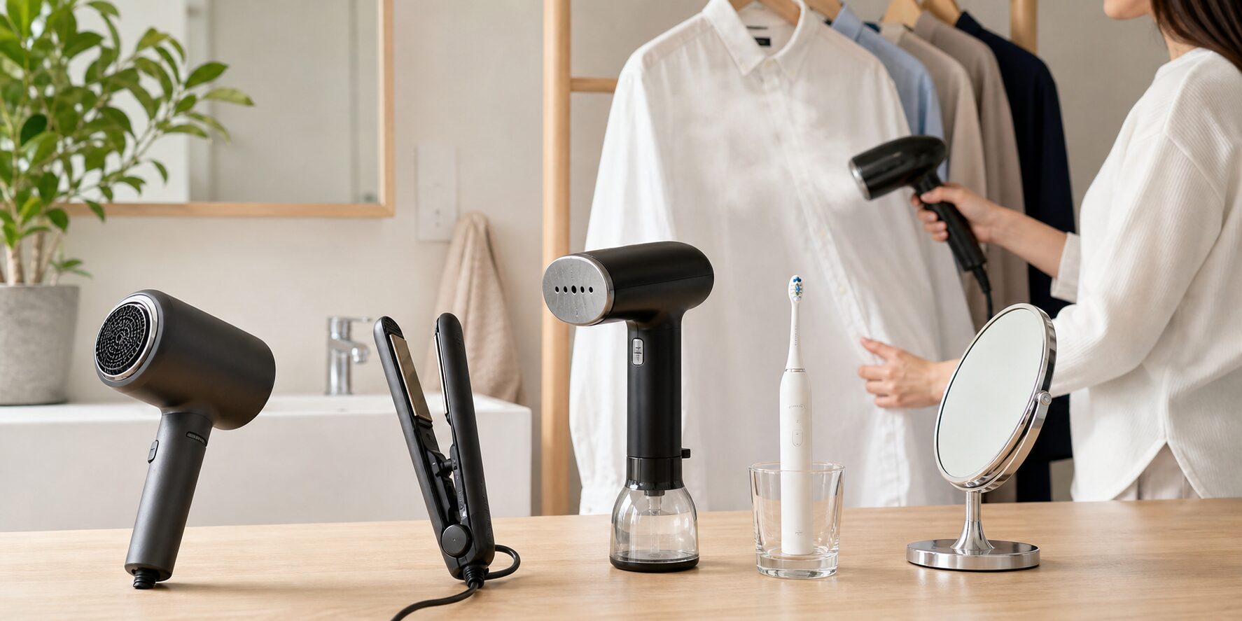 朝支度を時短する家電を比較するイメージ