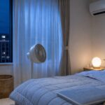 熱帯夜レスキュー家電を使う寝室のイメージ