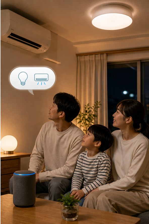 家族で使うなら、音声操作だけに頼らずスイッチやアプリの分かりやすさも重要です。