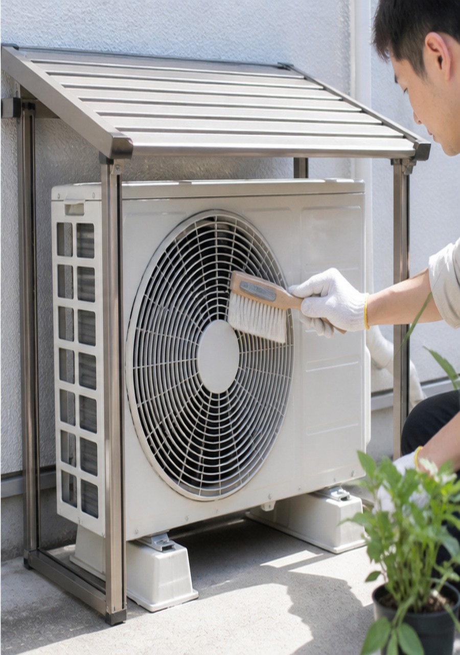 エアコン室外機カバーは必要？電気代と故障を防ぐ置き方・選び方 写真3