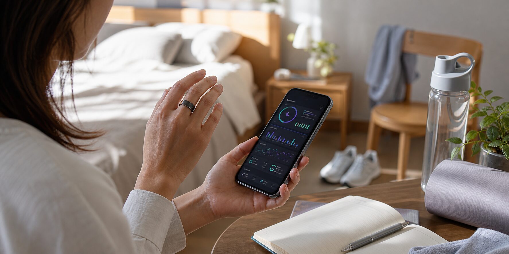 スマートリングを日常で使うイメージ