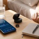 スマートリングと健康管理アプリのイメージ