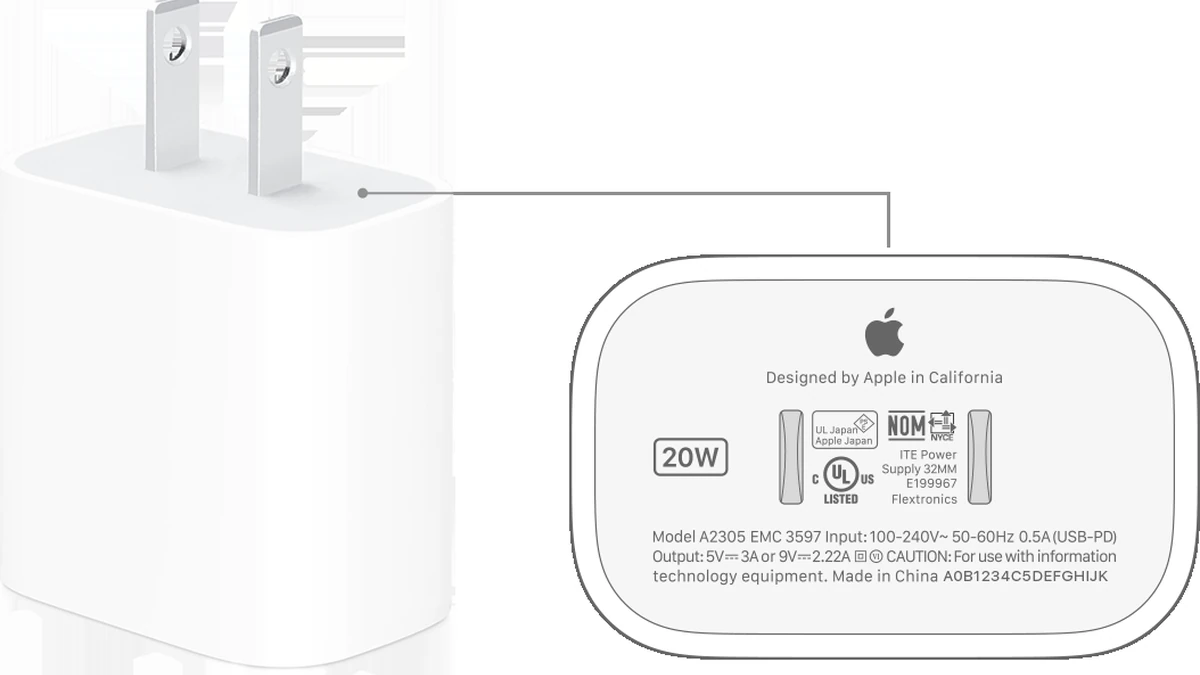 iPhoneとUSB-C電源アダプタ