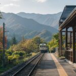 秩父方面へ向かう地方鉄道の駅のイメージ